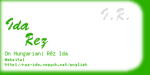 ida rez business card